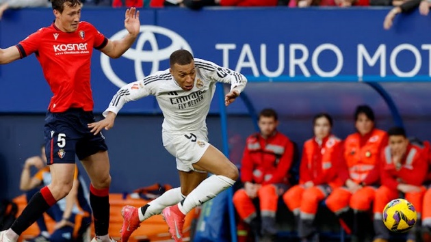 5 điểm nhấn Osasuna 1-1 Real Madrid: Quyết định gây phẫn nộ; Mbappe thăng hoa