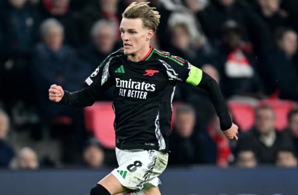Arsenal đại thắng ở Champions League: Nguồn cảm hứng từ Martin Odegaard