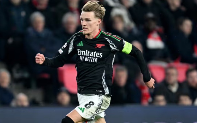 Arsenal đại thắng ở Champions League: Nguồn cảm hứng từ Martin Odegaard