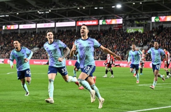 Bản lĩnh Arsenal: Lội ngược dòng trước Brentford, giữ vững tham vọng ngôi vương