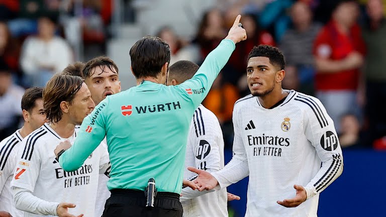Bellingham nhận thẻ đỏ, Real bị cầm hòa vì penalty