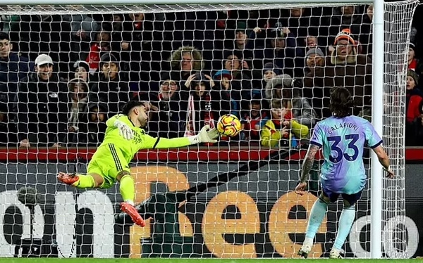 CĐV Arsenal chỉ trích Raya sau sai lầm đáng trách trước Brentford