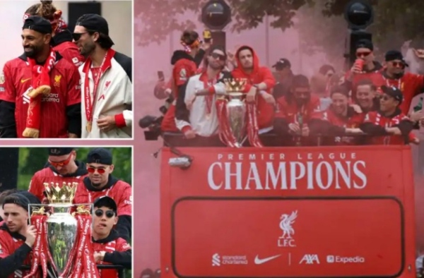 CĐV tràn xuống đường tham dự lễ rước cúp hoành tráng của Liverpool