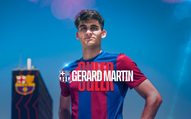 CHÍNH THỨC! Barcelona ký hợp đồng hơn 3 năm với Gerard Martin