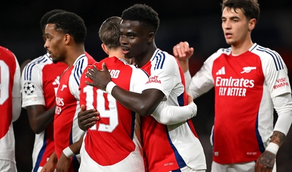 Đội hình Champions League hay nhất tuần theo UEFA: 'Tam tấu' Saka - Olise - Griezmann góp mặt