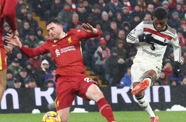 "Lại là cánh phải của Liverpool! Thêm một khoảnh khắc đỉnh cao của Amad Diallo"