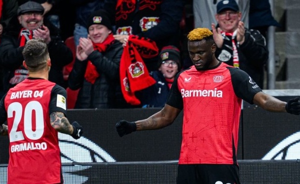 Leverkusen 3-1 Hoffenheim: 10 đấu 11; Boniface tỏa sáng