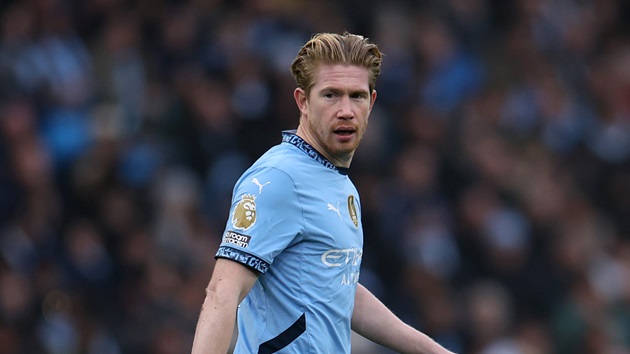 Man City để De Bruyne tự quyết định tương lai