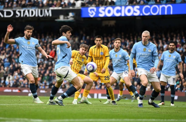 Man City Hoa Brighton: Thất bại, tại sao cơ hội tham gia C1 vẫn còn nguyên vẹn?