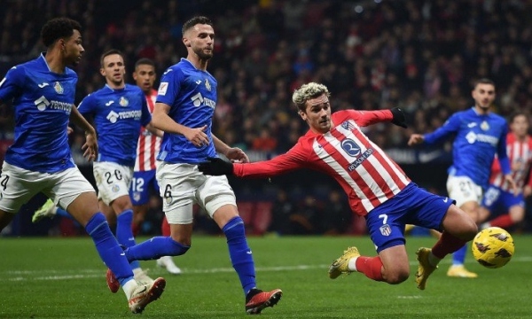 Nhận định La Liga - Atletico vs Getafe (20h00 ngày 15/12): Công cùn gặp bê tông; 'Song tấu' Griezmann - Alvarez