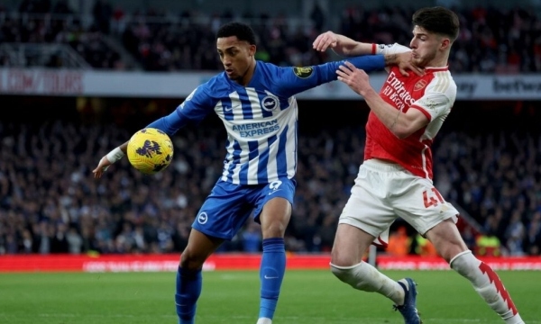 Nhận định Ngoại hạng Anh - Brighton vs Arsenal (00h30 ngày 05/01): 4 bàn; 'Hải Âu' khó giải hạn
