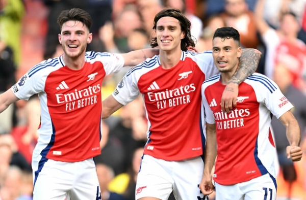 Nhận định Ngoại hạng Anh - Crystal Palace vs Arsenal (00h30 ngày 22/12): Chủ nhà khó phục thù; Declan Rice - Calafiori tái xuất