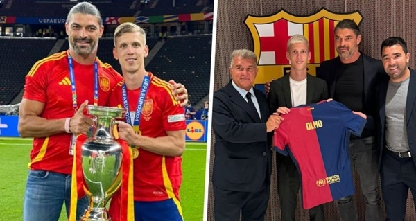NÓNG: Đại diện của Dani Olmo có mặt ở Manchester, Barca 'rối như canh hẹ'