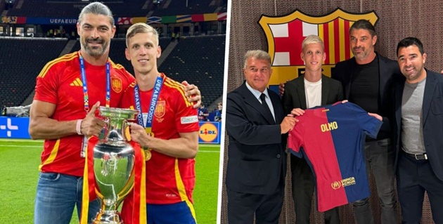 NÓNG: Đại diện của Dani Olmo có mặt ở Manchester, Barca 'rối như canh hẹ'