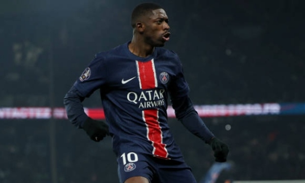 PSG củng cố ngôi đầu bảng trong ngày Dembele lập cú đúp trước Saint-Etienne