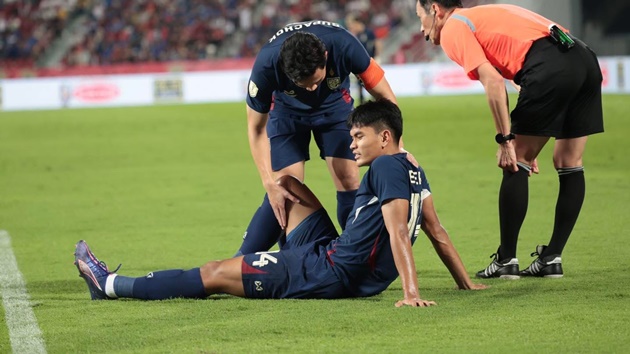 Sao Thái Lan dính chấn thương nặng, lỡ chung kết AFF Cup 2024 gặp Việt Nam