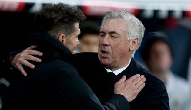 Tái đấu Real, Simeone nói thẳng trình độ của Ancelotti
