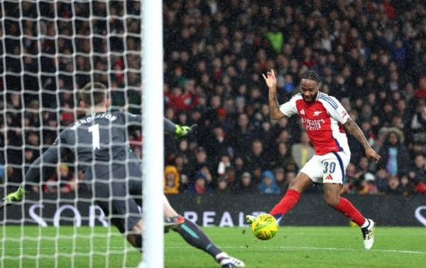 Thêm một lần Raheem Sterling làm Arsenal thất vọng