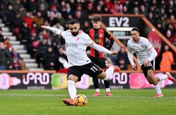 Xé lưới Bournemouth, Salah lập kỷ lục mới, tiến sát top 6 huyền thoại Premier League