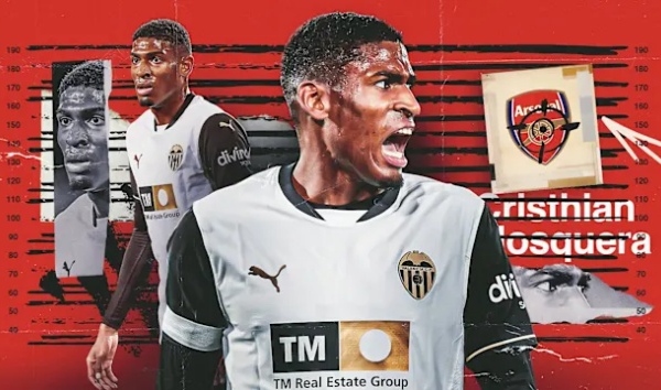 Tân binh Mosquera và hồi chuông chia ly cho Kiwior ở Arsenal